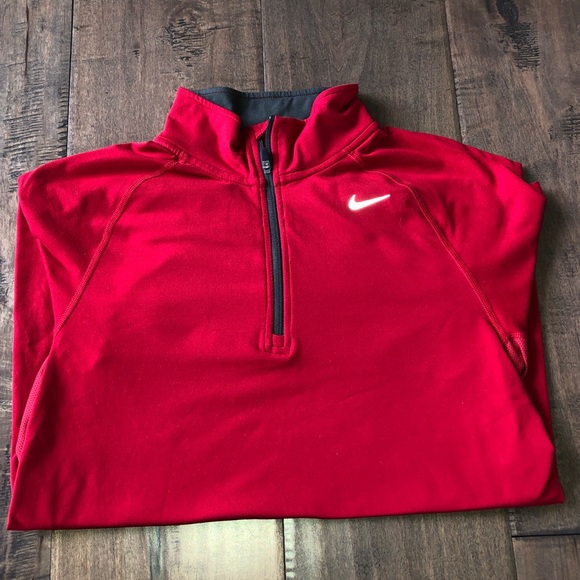 Nike Other - MENS RED NIKE HALF ZIP